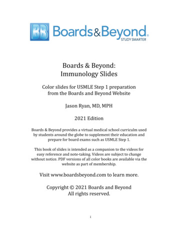 Boards & Beyond: Immunology Slides - Amazon Web Services