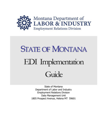 EDI Implementation Guide - Montana
