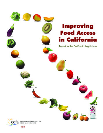 Improving Food Access In California