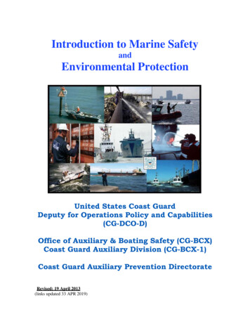 Introduction To Marine Safety - CGAUX