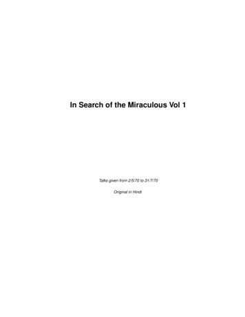 In Search Of The Miraculous Vol 1 - Messagefrommasters 