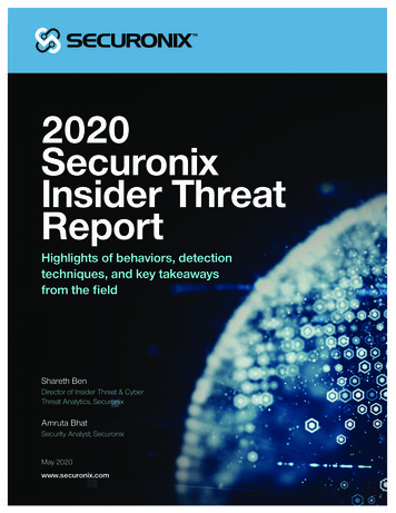 2020 Securonix Insider Threat Report