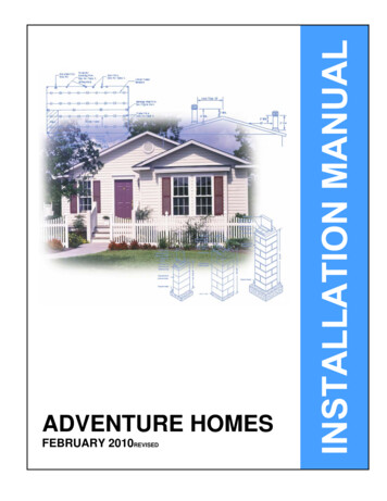 Installation Manual - Clayton Homes Factory Direct