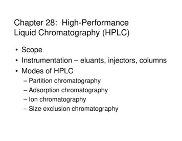 Liquid Chromatography (HPLC) Chapter 28: High 