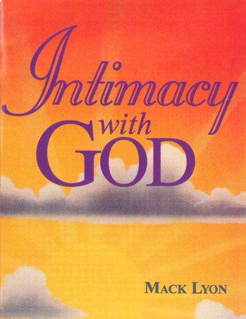 Intimacy With God Booklet - Searchtv 