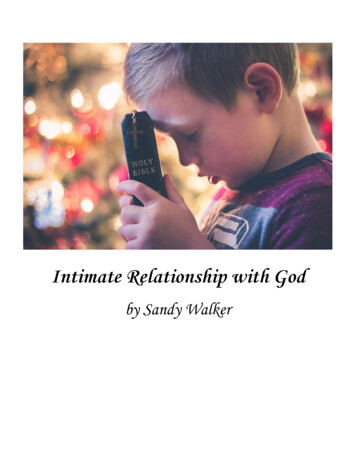Intimate Relationship With God - WordPress 
