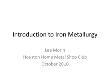 Introduction To Iron Metallurgy - Homemetalshopclub 