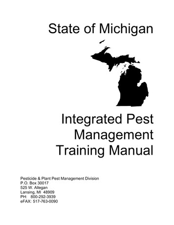 Integrated Pest Management Training Manual
