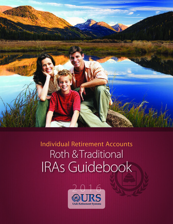 Roth & Traditional IRAs Guidebook 2016 - Utah