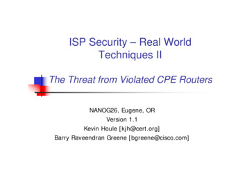 ISP Security - Real World Techniques II