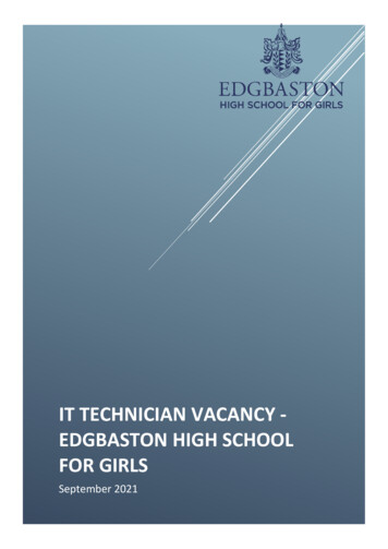 IT Technician Vacancy - Edgbaston High School For Girls