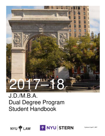 Manual - NYU School Of Law