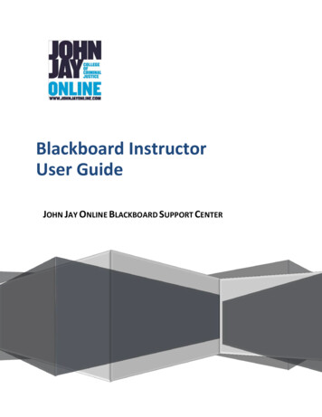Blackboard Instructor User Guide