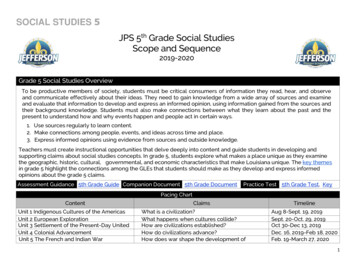 SOCIAL STUDIES 5 - Jefferson Parish Public Schools