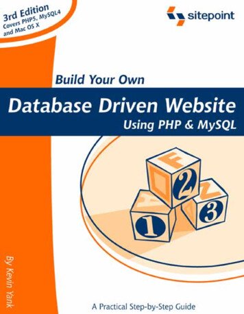 Build Your Own Database Driven Website Using PHP & 