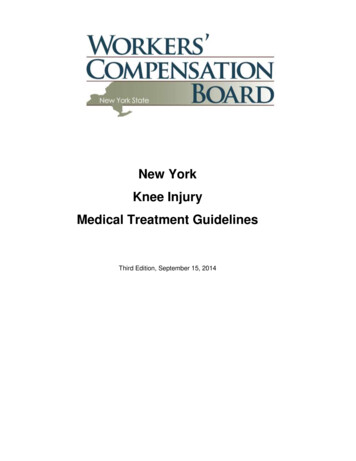 New York Knee Injury Medical Treatment Guidelines