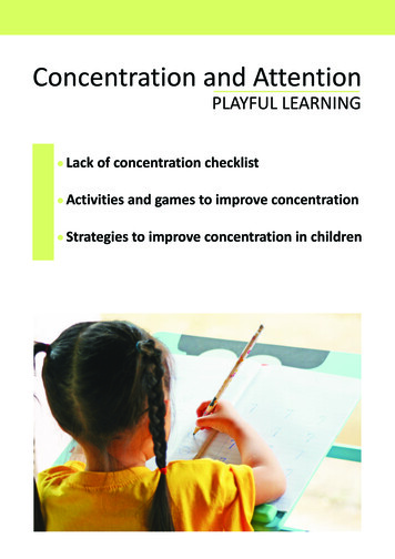 Concentration And Attention - MyHomeSchoolMath