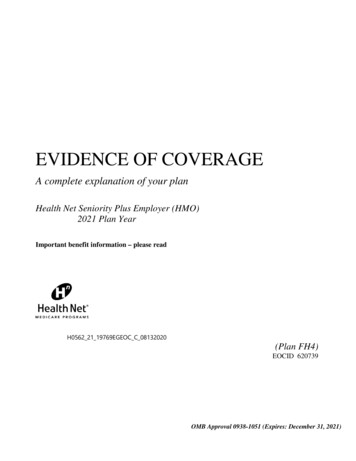 EVIDENCE OF COVERAGE - Achieve.lausd 