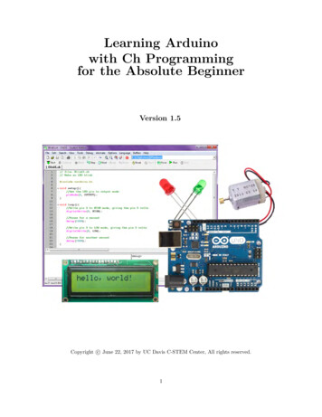 Learning Arduino With Ch Programming For The Absolute 