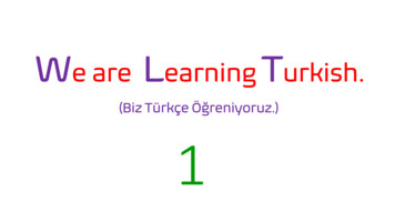 We Are Learning Turkish