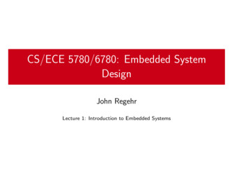 CS/ECE 5780/6780: Embedded System Design - University Of 