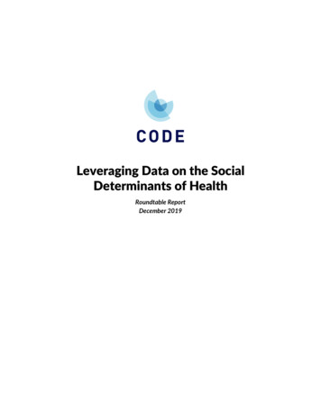 Leveraging Data On The Social Determinants Of Health