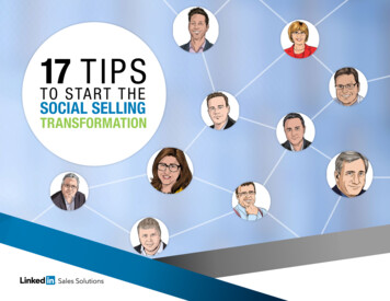 LinkedIn 17 Tips Start The Social Selling Transformation