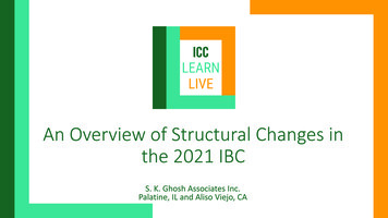 An Overview Of Structural Changes In The . - Iccsafe 