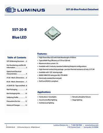SST-20-B Blue LED - Luminus