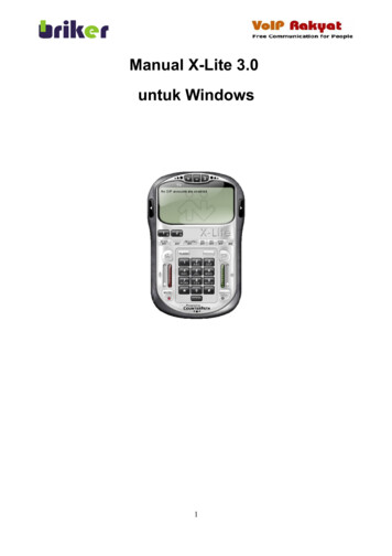 Manual X-Lite 3.0 Untuk Windows - Voiprakyat.or.id