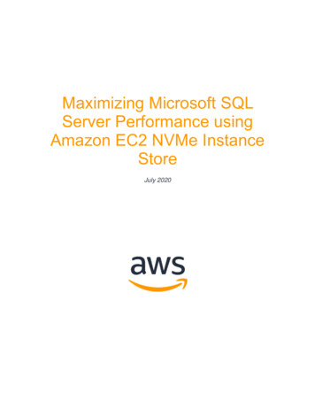 Maximizing Microsoft SQL Server Performance Using Amazon EC2 NVMe .