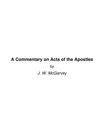 A Commentary On Acts Of The Apostles - Bible Study Guide