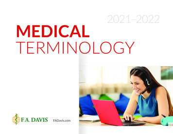 2021–2022 MEDICAL TERMINOLOGY