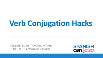 Verb Conjugation Hacks - Spanish Con Salsa