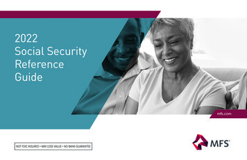 2022 Social Security Reference Guide - MFS