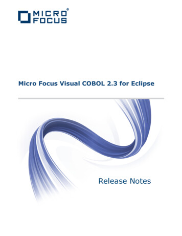 Micro Focus Visual COBOL 2.3 For Eclipse