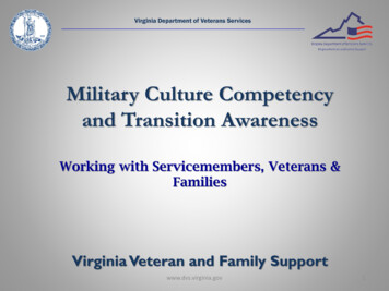 Military Culture Competency And Transition Awareness
