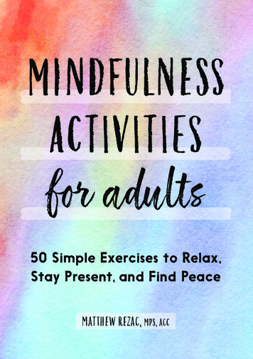 Mindfulness Activities For Adults