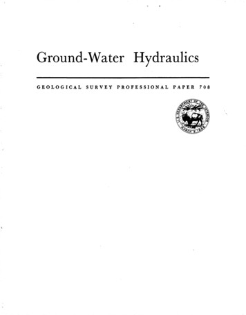 Ground-Water Hydraulics