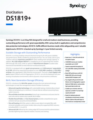 DiskStation DS1819 - Store.teknavi.fi