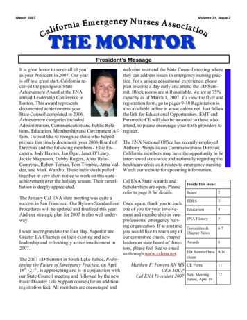 March 2007 Volume 31, Issue 2 THE MONITOR