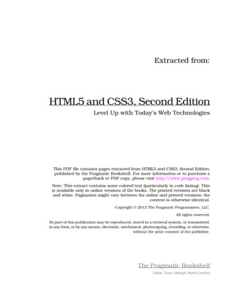 HTML5 And CSS3, Second Edition - The Pragmatic Programmer