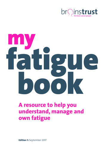 Fatigue Book - Brainstrust, Brain Tumour Charity