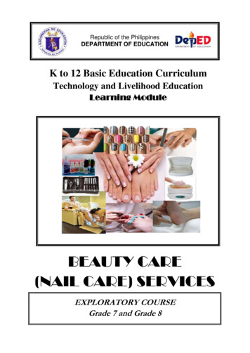BEAUTY CARE (NAIL CARE) SERVICES