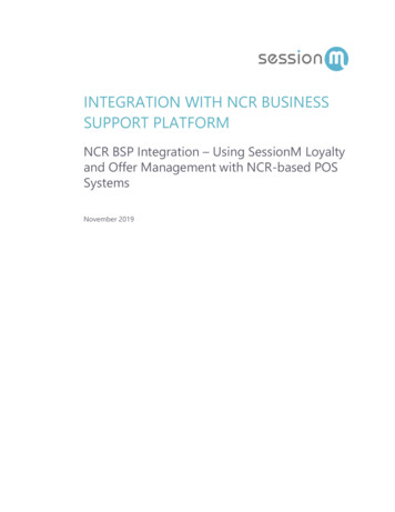 Integration With Ncr Business Support Platform