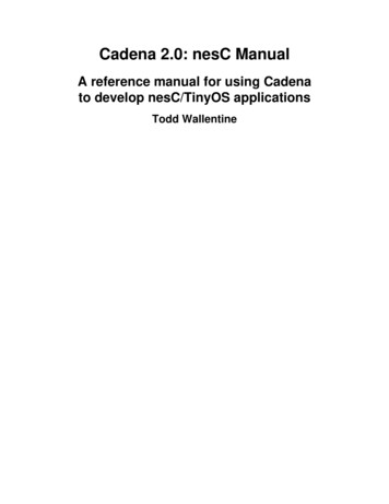 Cadena 2.0: NesC Manual