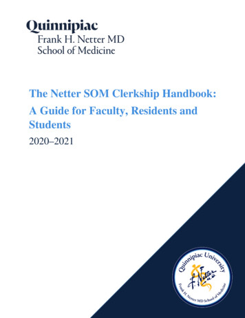 The Netter SOM Clerkship Handbook: A Guide For . - Quinnipiac University