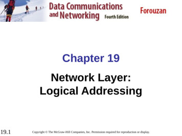 Chapter 19 Network Layer: Logical Addressing - IIT Kgp