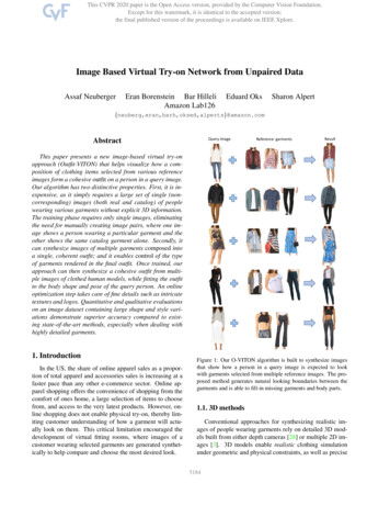 Image Based Virtual Try-On Network From Unpaired Data