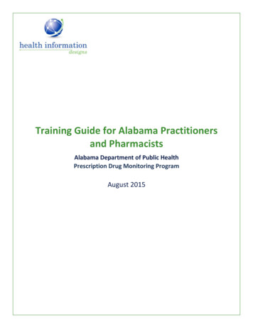 Training Guide For Alabama Practitioners And Pharmacists